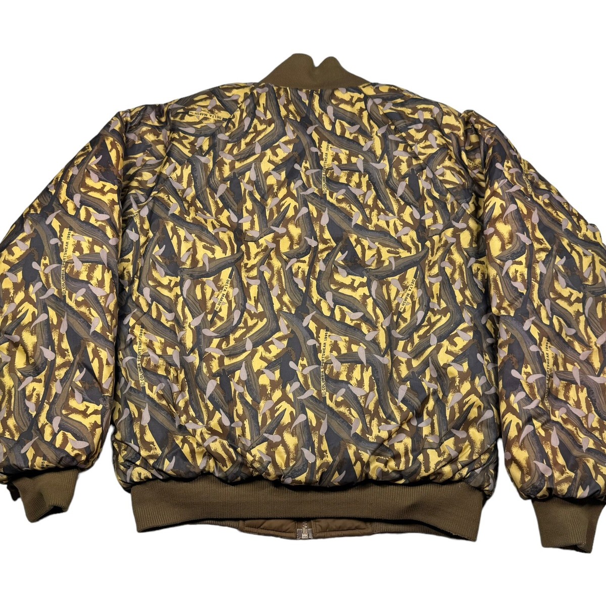VIntage Columbia Delta Marsh Camo Bomber Jacket Insulated