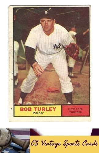 1961 Topps #40 Bob Turley - Picture 1 of 2