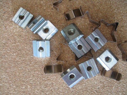 10x Nutenstein M6 Gleitstein m. Feder f.  Positionierhilfe f Bosch Rexroth Nut 8 - Bild 1 von 2