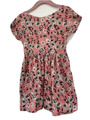 GIRL'S MORLEY (? JELSA) ROSE PINK FLORAL SHORT SLEEVE DRESS 4❤️ - Picture 3 of 7