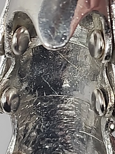 Anello cosplay medievale 3 snodi artiglio teschio in metallo - Foto 7 di 7