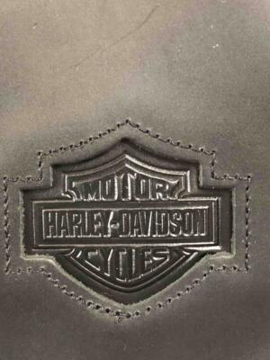 HARLEY DAVIDSON Black Smooth Soft Leather Flap Crossbody Bag