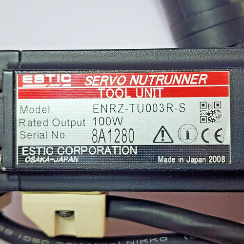 ESTIC ENRZ-TU003R-S SERVO NUTRUNNER TOOL UNIT S/N:8A1280 WITH TRANSDUCER - Picture 9 of 10
