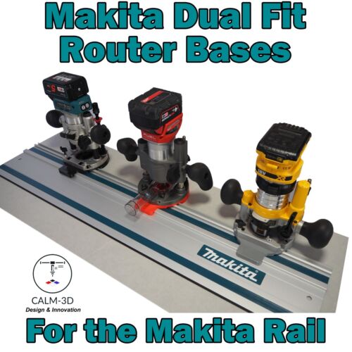 Base de enrutador Makita DRT50 de doble ajuste para riel Makita - INC P&P - Imagen 11 de 14