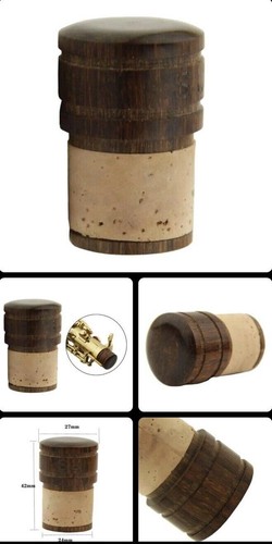 Östliche Musik Alt Tenorsaxophon Verwendung Ebenholz Holz Hals Endstecker Kappe Stopper - Bild 7 von 12