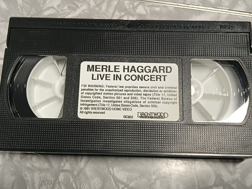Merle Haggard Live in Concert W/Willie Nelson And Johnny Paycheck Sealed + Open - Picture 5 of 5