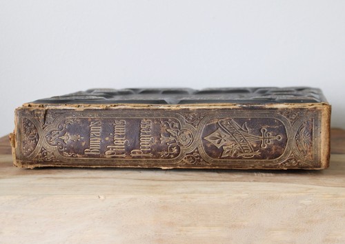 Antique 1871 Select Works of John Bunyan. Rare Leatherbound. Pilgram's Progress - Picture 14 of 24