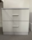 White Chest of Drawers Modern Bedroom Furniture Bedside Table Wardrobe Desk