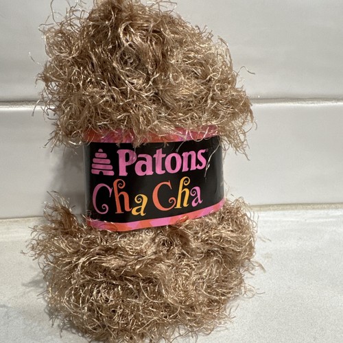 *Lot of 10* NEW Patons Cha Cha Yarn Eyelash 146964 Sable 02012 Light Tan - Picture 1 of 7