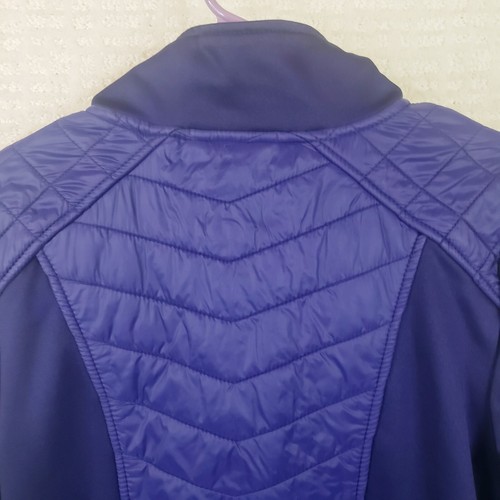 Champion Duo Dry Athletic Jacket Blue Sz S Blue & Purple Puff quilt Panels - Picture 11 of 21