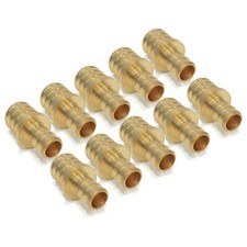 10 New 3/4" x 1/2" PEX BRASS LEAD FREE REDUCING COUPLINGS Water Line Coupler