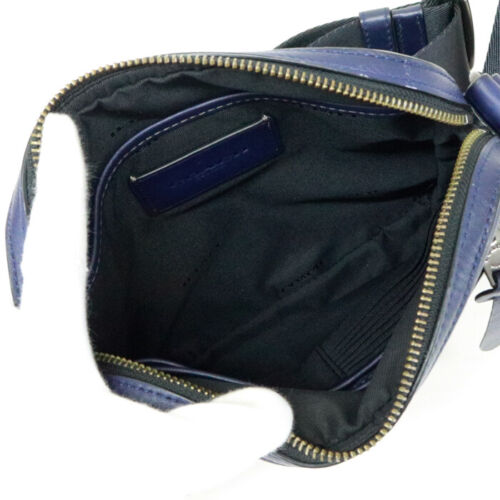 COACH Rivington Crossbody Leather Classic Shoulder Bag 37965 Navy - Picture 8 of 10
