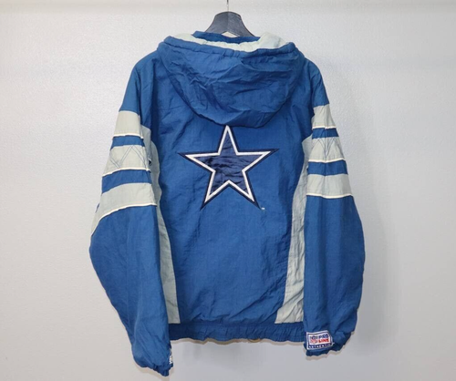 Dallas Cowboys Authentic NFL Pro Line Starter Puffer 1/2 Zip Jacket Sz XL - Picture 2 of 10