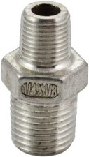 1/4" to 1/8" male NPT Hex Nipple Pipe Fitting Reducer Reducing Adapter SS 304