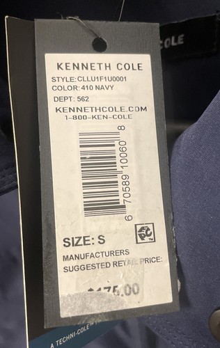 Kenneth Cole Zip Front Jacket New Size Small ๐จ๐ณ - Picture 2 of 12