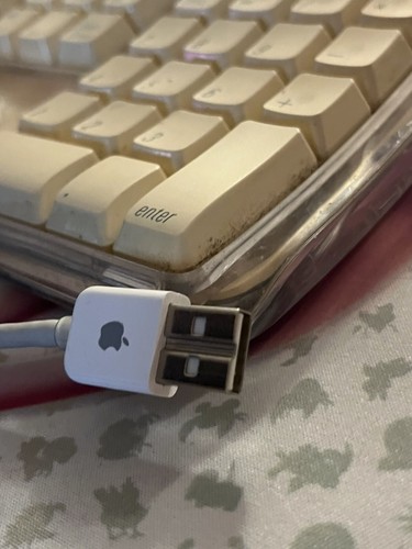 Vintage 2002 OEM Apple Pro M7803 Keyboard White USB Keyboard for Power Mac-WORKS - Picture 10 of 17