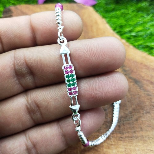 Sterling Silver Bracelet for Women, Layer Bangle, Lucky Bracelet, Birthday Gift - Bild 12 von 15