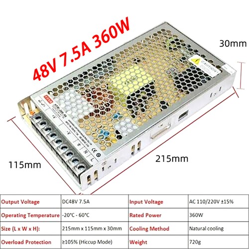DC-geregelter Schaltnetzteile transformator 3V 5V 9V 12V 15V 18V 24V 36V 48V - Bild 163 von 171