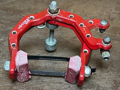 1985 Red ODYSSEY SYSTEM 2000 FS BRAKE CALIPER Front Rear Old School BMX RX-3 - Picture 5 of 8