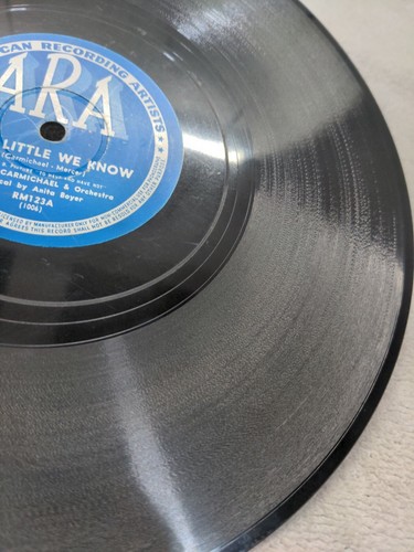 78 RPM Hong Kong Blues How Little We Know Hoagy Carmichael ARA RM123 A15x - Imagen 7 de 8