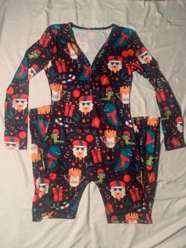 Women One Piece Pajama, Jumpsuit, Romper, Sleepwear, Clubwear (Christmas Theme) - Picture 15 of 24