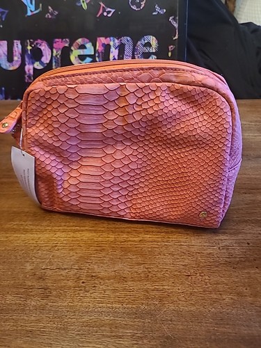 Juego de 3 bolsas de maquillaje Stephanie Johnson coral - Imagen 4 de 7