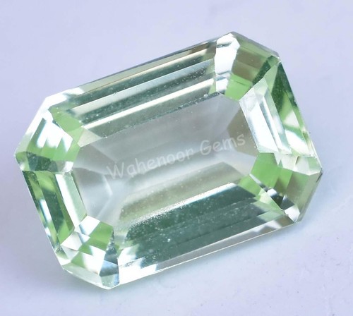 4.60 Ct Natural Green Peridot Emerald Shape VVS Pak Gemstone AGL Certified - Picture 6 of 7