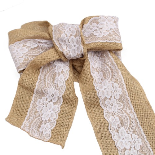 Hand Woven Jute Natural Linen Table Runner w/Tassels Rustic Wedding Decoration - Picture 23 of 38