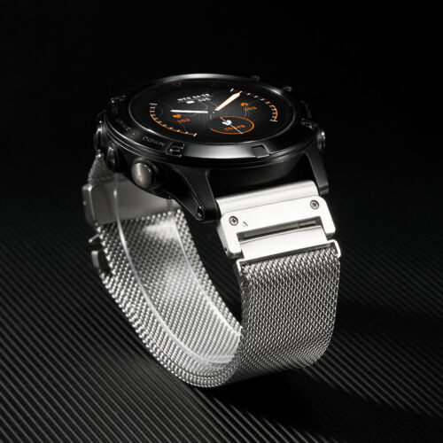 Milanese Strap Quick Release For Garmin Fenix 8 51mm 7X 6X Stainless Steel Band - Picture 9 of 15