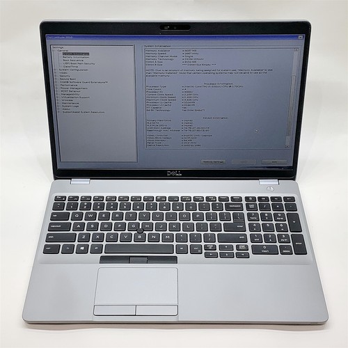Dell Latitude 5510 Laptop Intel i5 10310U 1.70GHZ 15.6" FHD 8GB RAM NO HDD Parts