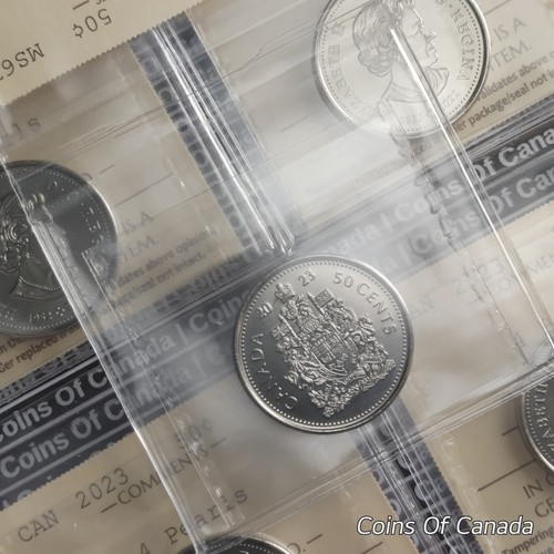 2023 Canada 50 Cents Coin - ICCS MS 67 - 4 Pearls - 1952-2022 #coinsofcanada - Picture 3 of 6