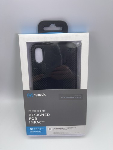 Speck Presidio Grip Series Case for Apple iPhone XS Max, X - Black And Free Case - Picture 2 of 7