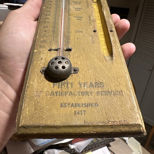 1920s John DuPont Blue Mountain Eggs New York Thermometer Advertising Sign - Picture 5 of 6