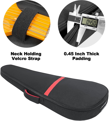 Electric Guitar Bag 11Mm Thick Padded Electric Guitar Gig Bag, 39 Inch Electric - Picture 4 of 12