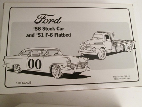 First Gear 1/34 Scale 19-1343 56 Stock Car & 51 F-6 Flatbed Ford Economy Run - Bild 2 von 4