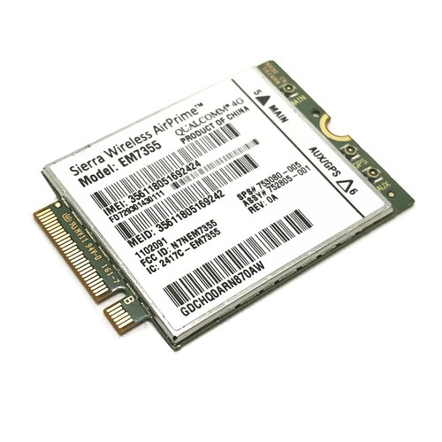 HP LT4111 EM7355 Gobi5000 WWAN 4G LTE 753080-005 for HP EliteBook 820 840 850 G1 - Picture 1 of 4