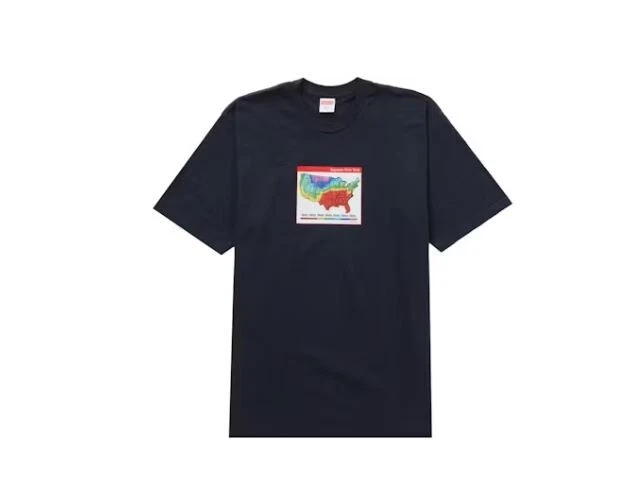 AUTHENTIQUE T SHIRT MÉTÉO SUPREME MARINE TAILLE XL (TOUT NEUF) 