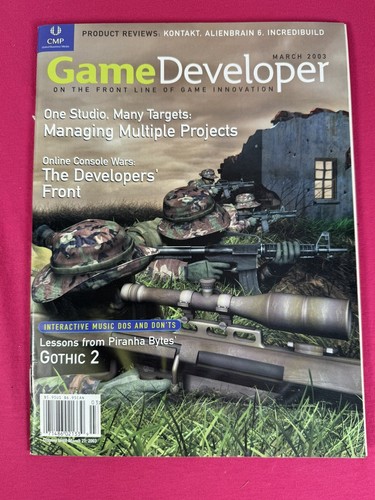 March 2003 GAME DEVELOPER Magazine Vol 10 #3 Online Console Wars - GOTHIC 2 - Bild 1 von 3
