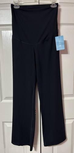 JOYSPELS Women’s Maternity Black Athletic Leggings Pants Slight Flare NWT Size S - Picture 3 of 6