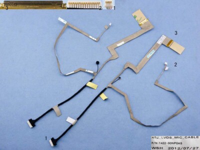 Displaykabel LCD Video cable Kamera Anschluß version 2 LED komp. für ASUS A52J