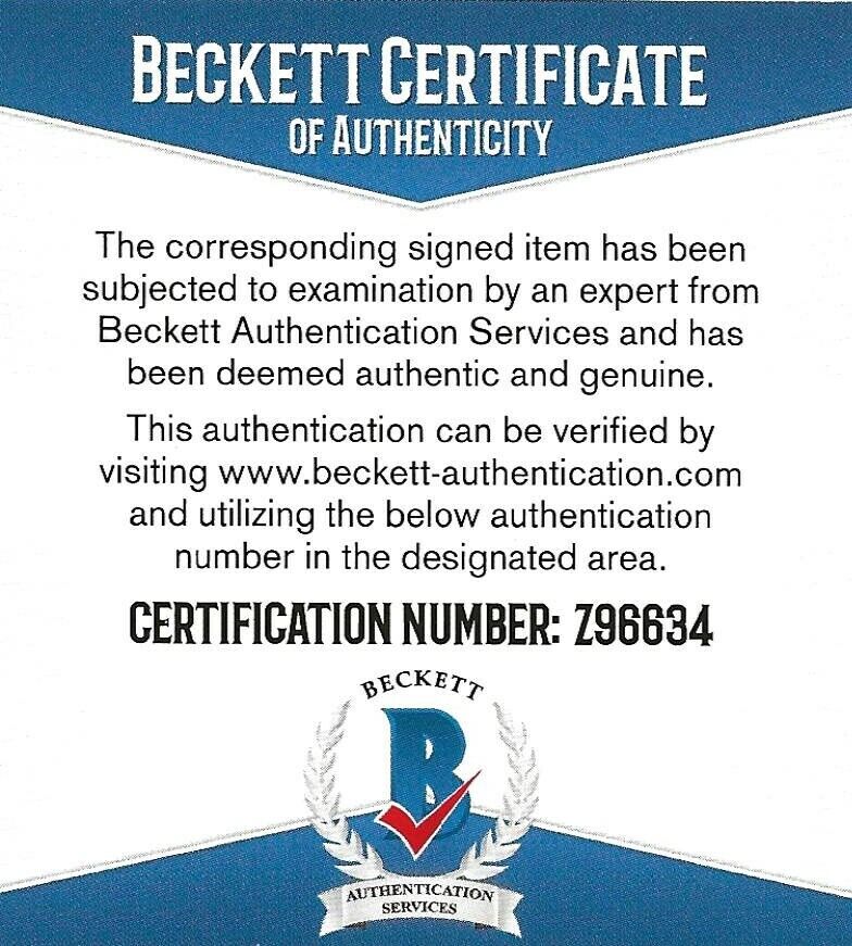 Tamba Hali Kansas City Chiefs Penn State signed Duke football proof Beckett COA - Picture 3 of 4