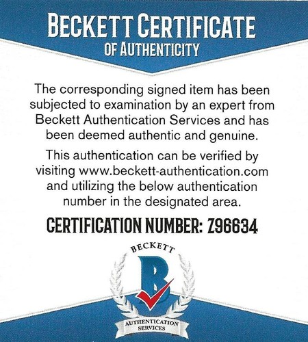 Tamba Hali Kansas City Chiefs Penn State signed Duke football proof Beckett COA - Picture 3 of 4