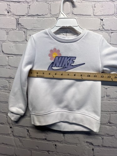 Nike Sweatshirt Girls Size 3T White Pullover - Picture 5 of 10