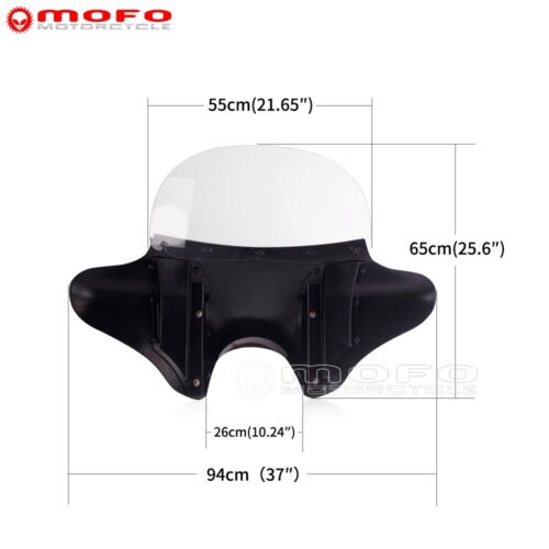 Detachable Batwing Fairing Fits Harley Davidson Road King FLHRC FLHR 1994-2021 - Picture 2 of 8
