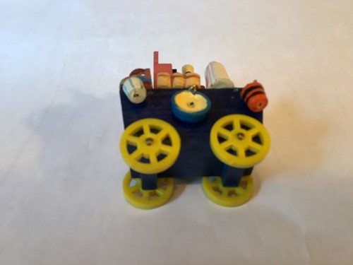 Miniature Dollhouse 1:12 Child’s Cart With Toys Wheels Move - Picture 5 of 6