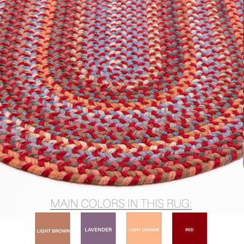Tribeca Braided Wool Area Rug - 2x3 to 10x13 - Round Oval Runner - Made in USA - Picture 19 of 69