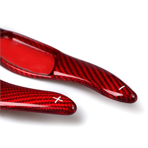Real Carbon Fiber Red Car Steering Wheel Shift Paddle Extension For Toyota Camry - Picture 4 of 7