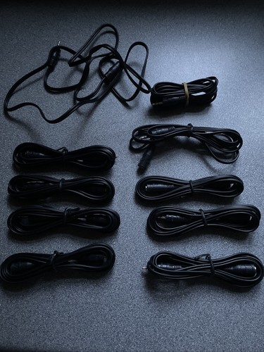Job Lot of 10 x audio jack leads cables cables leads 1.5m length NIKKAI - Afbeelding 9 van 9