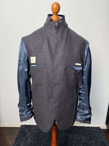 Borrelli Napoli Procida 3 button wool silk cashmere jacket size IT54 US44 p2p 22 - Picture 10 of 17