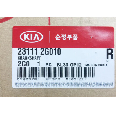 NEW OEM Crankshaft Assy 231112G010 36RZ62GF00 for Hyundai